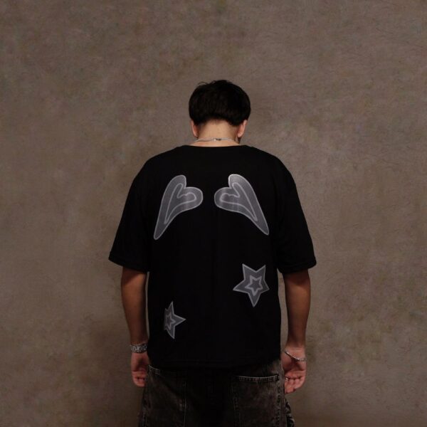 Polera Gray Hearts