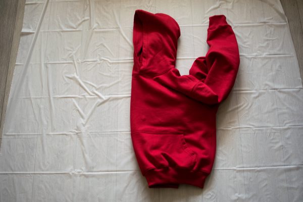 BlackMoon Hoodie Boxy Fit Rojo - Imagen 3