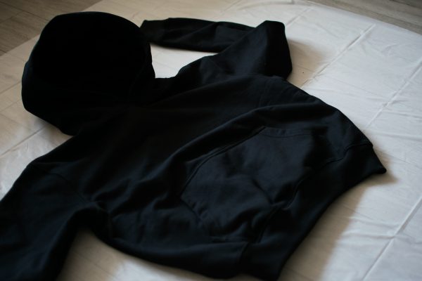 BlackMoon Hoodie Boxy Fit Negro - Imagen 3